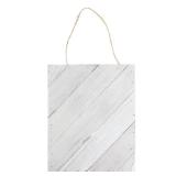 Hampton Art Plank Diagonal 8 X 10 White, Wood Plaque, Wood Sign Blank, Blanks, Wooden Plaques, Blank Signs for Crafts, Wooden Sign Blank, Planks for Crafts