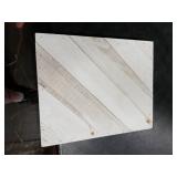 Hampton Art Plank Diagonal 8 X 10 White, Wood Plaque, Wood Sign Blank, Blanks, Wooden Plaques, Blank Signs for Crafts, Wooden Sign Blank, Planks for Crafts