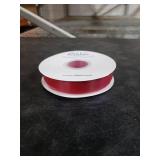 Ribbli Polyester Dark Red Velvet Ribbon,1 Inches Continuous10-Yard Spool,Christmas Ribbon for Gift Wrapping,Floral Bouquets, Home Decor