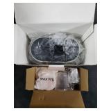 SALKING 2-in-1 Ultrasonic Essential Oil Diffuser & Himalayan Salt Lamp, Aromatherapy Diffuser Cool Mist Humidifier with 3 Brightness, Salt Therapy Lamp, 100% Pure Himalayan Salt Rock, 150ml (Marble)