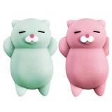 Nutty Toys Squishy Cat Set - 2 Soft Silicone Kawaii Kitties, Top Stress Relief Toy 2026 Unique Gifts for Teens Kids Women Men Adults Best Teenage Girls Teen Boy Tween Valentines Day, Easter Gift Idea