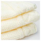 White Knit Tree Skirt for 3ft to 4ft Tree, 24 Inch Thick Cable Knitted Tree Skirt, Xmas Tree Skirts for Home Decor | Christmas Decorations White 2518