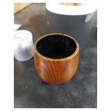 GENUINED Enlarged Charred Wooden Whiskey Glasses, Bourbon Gifts for Men, Anniversary Birthday Gifts, Old Fashioned Smoked Bourbon Drinking Glass(1 Pack)