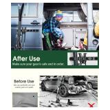 Magnetic Ski Holder for Side of Car Strips Magnetic Snowboard Mount Prevent Ski and Snowboard from Tipping Over Protects Vehicle from Scratches - Snowboard Accessories(Black)