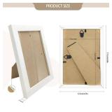 YOUKE OLA Set of 48 Picture Frame Bulk Photo Frames Wall Mounting Simple Photo Frames Multi Picture Frames for Wall or Tabletop, Fits 4x6 White