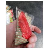 Marsui 12 Pcs Christmas Acrylic Photo Ornaments Hanging Picture Frame Ornaments for Christmas Tree 2 x 3 Inch Small Hanging Picture Frame for Xmas Tree Decoration Winter Holiday Gifts (Striped)