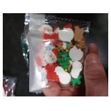 Ercadio Resin Christmas Cupcake Toppers 2D Santa Claus Snowman Christmas Tree Cake Picks for Christmas Baby Birthday Decors Xmas Holiday Eve Party Cupcake Decorations