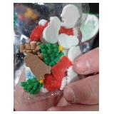 Ercadio Resin Christmas Cupcake Toppers 2D Santa Claus Snowman Christmas Tree Cake Picks for Christmas Baby Birthday Decors Xmas Holiday Eve Party Cupcake Decorations