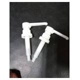 Dual Fitting Pump Dispenser for Gallon Jugs and Smaller Bottles (8cc Each Pump/Fits 28-400 and 38-400) Leak Proof for Household and Commercial Use, Plastic Pump for 1 Gallon Jug - BPA Free (2-Pack)