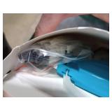 Stitch Gun for Clothes Handheld Stitch Gun Quick Clothing Fixer Sewing Kit Includes 1,000 Black Fasteners & 1,000 White Fasteners & 6 Needles (Blue)