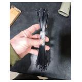 uxcell Nylon Cable Ties 8 Inch Self-Locking Zip Ties 0.08 Inch Width Black 100pcs