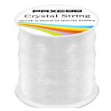Paxcoo 0.8mm Elastic String, Stretchy Bracelet String Crystal String Bead Cord for Bracelet, Beading and Jewelry Making (120 m)