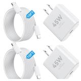 iPhone 17 Pro Max Charger Fast Charging, 45W Super Fast USB C Charger for iPhone 17 Charger Block with 10ft Type C Cord for iPhone 17/17 Pro/17 Pro Max/Air, for iPhone 16 15 Pro Max Plus,iPad, Galaxy