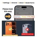 SSLOTSCASE for iPhone 17 Pro Max Case with 2X Privacy Screen Protector, Credit Card Holder & Stand & Slide Lens Cover & Kickstand, Military-Grade Heavy Duty Phone Cover for iPhone 17 Pro Max, Orange