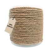 SDHUATUO Jute Twine Rope 8mm x 328ft, Natural Hemp String for Gardening, Crafting, Cat Scratching Post, DIY Crafts, Bundling, Home Decor