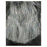 CCINEE 5000 Strands Christmas Tinsel Icicles, 19.7 Mylar Foil Icicle for Xmas Tree, Holiday, Party, Birthday Decorations, Silver