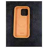 GONEZ Magnetic for iPhone 16 Pro Case, Compatible with MagSafe, [Screen Protector + Camera Lens Protector], Silicone Shockproof Anti-Scratch Protective Phone Case 6.3 inch, Orange