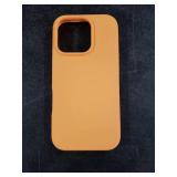 GONEZ Magnetic for iPhone 16 Pro Case, Compatible with MagSafe, [Screen Protector + Camera Lens Protector], Silicone Shockproof Anti-Scratch Protective Phone Case 6.3 inch, Orange