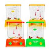 Gejoy 4 Pieces Water Games Handheld Easter Basket Stuffers for Kids Water Ring Toss Handheld Game Mini Retro Pastime Car Toys Fidget Autism Toys for Easter Children Boys Girls Birthday(Chic Style)