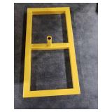 JEBUTU Backdrop Stand Heavy Duty with Base 8.2FT x 8.2FT, Gold Portable Adjustable Pipe and Drape Backdrop Stand Kit, Square Metal Arch Party Frame for Wedding Birthday Party Banquet Decorations