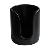 Ceramic Bathroom Cup Dispenser, 3 oz 4 oz Disposable Cups Holder, Small Mouthwash Cup Dispenser (Black) cracked on the inside