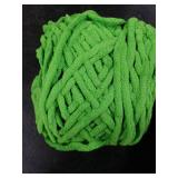 Chunky Chenille Yarn for Crocheting,Christmas Green Fluffy Velvet Plush Yarn Thick Soft Chunky Chenille Yarn Baby Blanket Yarn for Crocheting Knitting Beginners 100g(Christmas Green)