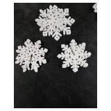 15 PCS White Snowflake Table Centerpieces, 7 Set 3D Wooden Snowflakes and 9.8ft Light, Large Snowflake Decorations for Winter Wonderland Home Xmas Wedding Birthday Christmas Decor (White)