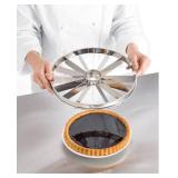 Professional Pie Slicer and Cake Divider | Stainless Steel Pie Portion Cutter Press Cake Marker Evenly14 Portions
