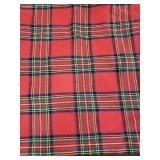AQOTHES Pack of 2 Christmas Plaid Decorative Throw Pillow Covers Scottish Tartan Cushion Case for Farmhouse Home Holiday Decor Red and Green, 18 x 18 Inches