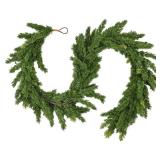 6.2FT Christmas Cedar Garland Artificial Real Touch Greenery with Thick and Lush Soft Pine Needles, Realistic Faux Green Garlands for Mantle Fireplace Table Indoor Outdoor Christmas Decorations