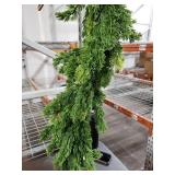 6.2FT Christmas Cedar Garland Artificial Real Touch Greenery with Thick and Lush Soft Pine Needles, Realistic Faux Green Garlands for Mantle Fireplace Table Indoor Outdoor Christmas Decorations