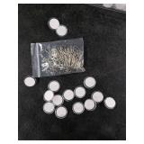 Mxxipp  Self-Adhesive Ceiling Hooks for Hanging, Sticky Transparent Discs with Metal Hooks, No-Drill Wall Hanger for Christams Wedding Birthday Party Decorations