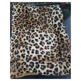 Blueangle Vintage Leopard Print Dog & Cat Bed, Comfortable Pet Bed, Ultra Soft Calming for Small to Large Dogs, 36 x 24