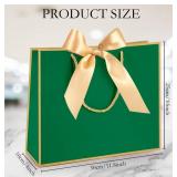 Silkfly Thank You Gift Bags with Handle 12x10x4