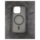 SUPFINE Magnetic for iPhone 15 Pro Case (Compatible with MagSafe) (Military Grade Drop Protection) Translucent Matte Shockproof Phone Cover, Black