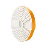 Weather Stripping Door Seal Strip 1 W * 3/8 T, Door Insulation Strip, High Density Foam Tape for Door Frame, Window, 16FT Length(16 FT X 1 Rolls, White)