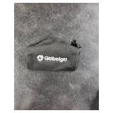 Gobeigo Dog Poop Bag Holder for Leash, Large Opening for Easy Pull Out, Doggy Poo Bag Dispenser with Used Waste Bag Carrier Suitable for Any Retractable Leash with 15 Unscented Bags (Black)