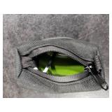 Gobeigo Dog Poop Bag Holder for Leash, Large Opening for Easy Pull Out, Doggy Poo Bag Dispenser with Used Waste Bag Carrier Suitable for Any Retractable Leash with 15 Unscented Bags (Black)