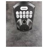 TEEHO TE012W WiFi Smart Lock, Fingerprint Door Lock with Built-in Wi-Fi, Keyless Entry Keypad Smart Deadbolt, App Remote Control, Alexa Compatible, IP55 Waterproof for Front Door Matte Black