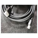 Amazon Basics HDMI Cable, 10ft, 4K@60Hz, High-Speed 4K HDMI 2.0 Cord (18Gbps), 2160p, 48 bit, Compatible with TV/PS5/Xbox/Roku, Black