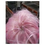 FSLLZCJY Light Pink Bob Wig with Heart Sunglasses - Heat-Resistant, Synthetic Fiber, Adjustable and Natural Looking