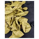 OWill Black and Gold Confetti Balloons, 12 Inches Black and Gold Balloons for Birthdays, Graduation Decorations, Weddings & Arches, Garlands & Party Decorations