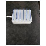 MSTJRY Charging Station for Multiple Devices : 5 Port Multi USB-A Charger Stations Multi-Device Organizer Charging Dock Designed for iPhone iPad Cell Phone Tablets (7 Short Cables Included)