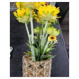 YWYWLED Sunflower LED Lamp,USB Rechargeable Touch Night Light, 3 Color Stepless Dimmable,Small Battery Flower Decor for Bedroom, Restaurant, Bar Birthday, Mothers Day,Wedding Gifts for Women,Mom