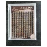 JMS&JMS Fairy Lash Clusters 144 Pcs Natural Cluster Lashes Invisible Band Manga Lashes Super Thin Band Reusable Soft & Comfortable(Fairy,16mm)