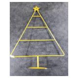 Yookeer 17.95 Inch Ornament Display Stand Metal Decorative Tabletop Ornament Village Tree Shaped Display Stands Holder for Farmhouse Decorations Hanging(Gold)