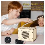 Science Kits for Kids Age 8-12 12-14, STEM Kits for Kids Age 8-10, STEM Toys Build Your Own FM Radio Kit, DIY Electronic Snap Circuits Projects Gifts for Teen Girls Boys 9 11 13 15 16+ (Classic Wood)