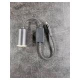 WYMECT USB C to 12V Adapter, USB C to 12V Cigarette Lighter Adapter Type C Male to 12V Cigarette Lighter Socket for Dash Cam Power Bank GPS Car Led Light Strips 1 Pack