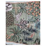 GarveeHome Jungle Rug 2x6 Kitchen Runner Rug Non Slip Washable Runners for Hallways, Animal Print Runner Rugs with Rubber Backing Soft Low-Pile Long Carpet for Bedroom Entryway Laundry, Forest Green