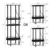 DGSANDGO Side Table with Charging Station,Side Tables Living Room,Nightstand with USB Ports and Outlets,Samll End Table for Small Space,Living Room,Bedroom, Nursery,(1PC,Black)